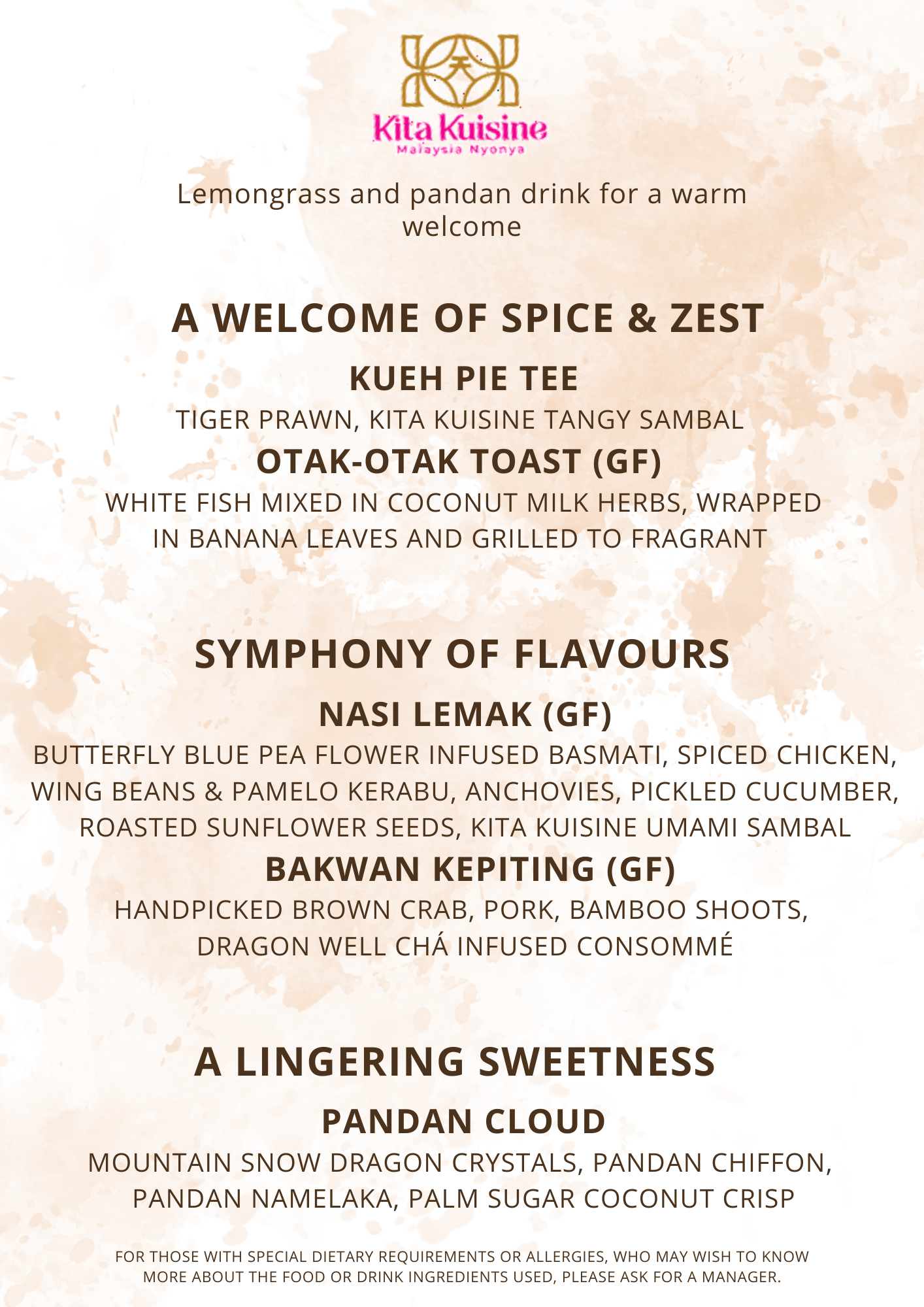 Min's Dinner Club - 25th October 2025