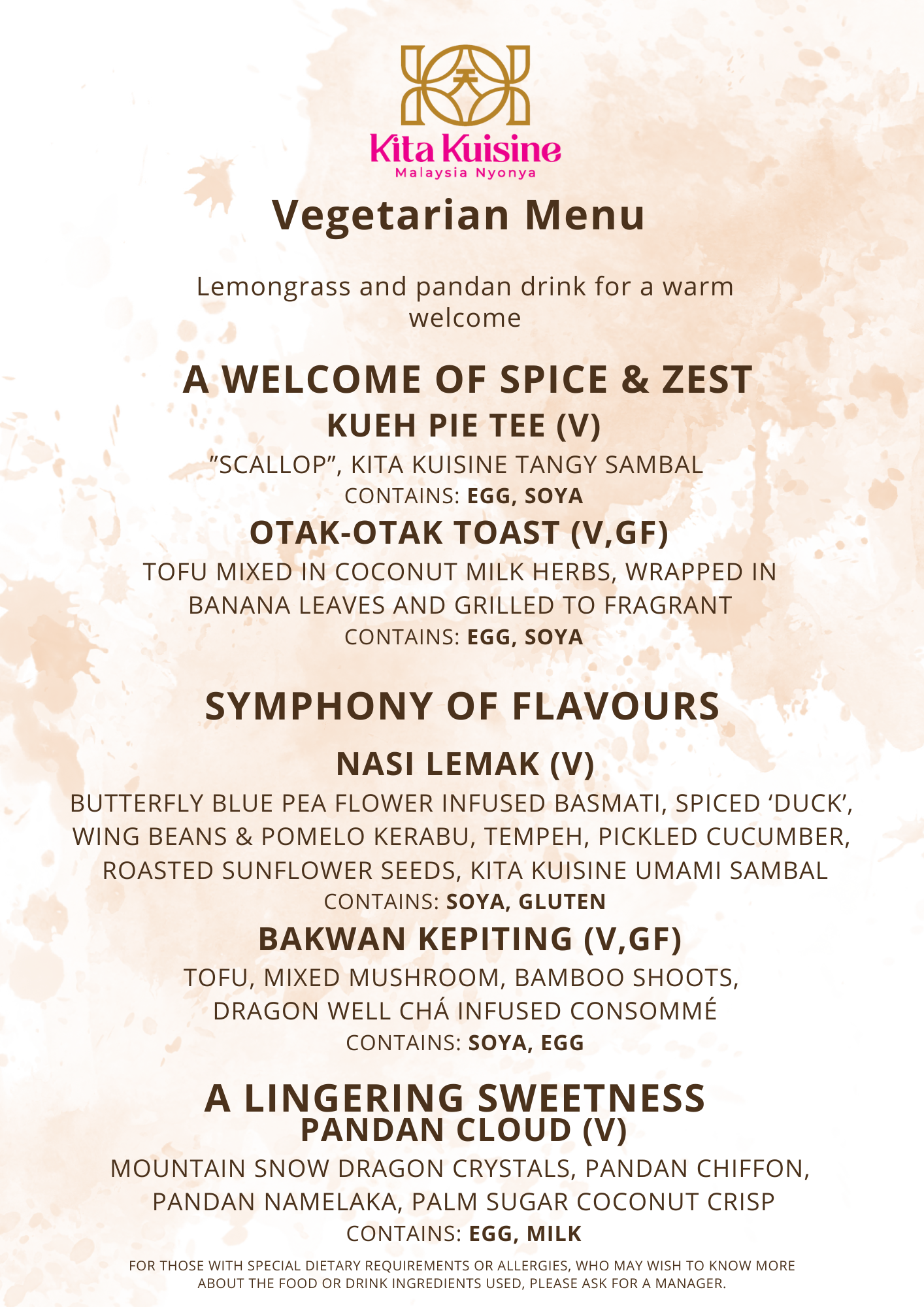 Min's Dinner Club - 25th October 2025